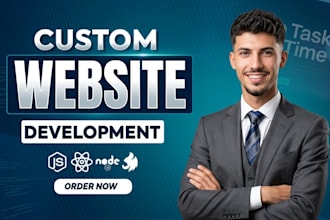 do website development as full stack web developer, front end, backend de