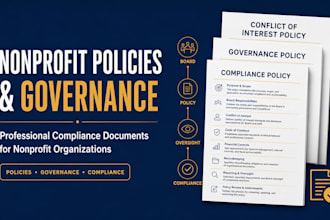 draft nonprofit policies and governance compliance documents