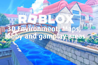 do roblox map, blender environment, roblox lobby  and game hub for roblox studio