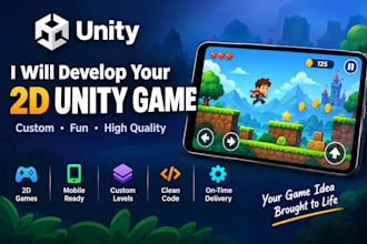 develop a 2d mobile game in unity