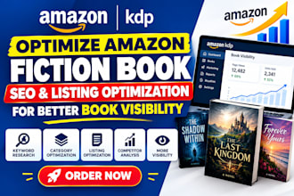 optimize amazon fiction book SEO listing optimization for better book visibility