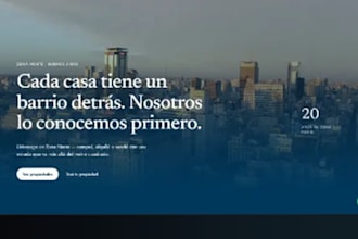 build a real estate website with property listings
