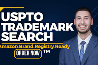 run a uspto trademark search and deliver a clearance report