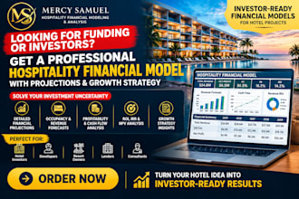 prepare hospitality financial models for investors wt projection growth strategy
