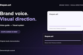 create a brand voice and visual direction guide for your existing brand