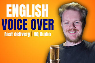 record a professional english voice over