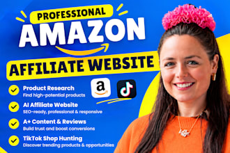 ai powered amazon affliate website a plus content tiktok shop product hunting