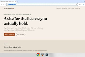 build an ai website for socal realtors or loan officers