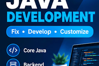 develop, fix and customize java backend applications