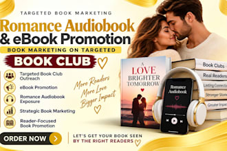 do romance audiobook ebook promotion and book marketing on targeted book club