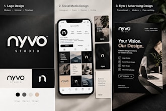 create a modern logo and instagram branding