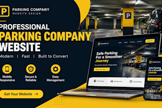 build parking company website, airport parking, car parking website,