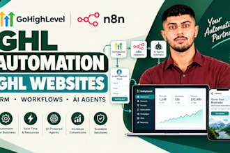 build ghl automation workflows and a ghl website