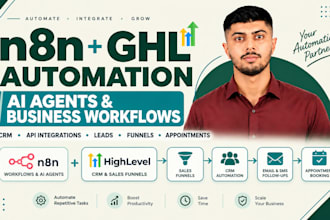 build gohighlevel and n8n automation workflows