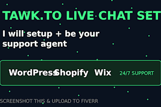 setup tawkto live chat widget and be your customer support agent