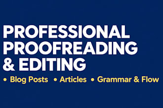proofread and edit your blog posts