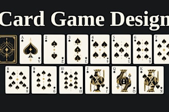 design custom playing card, party cards, drinking card game cards and card decks