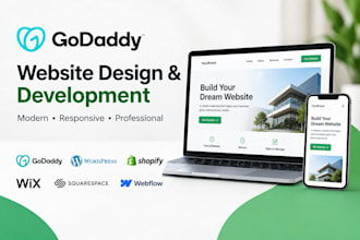 design a professional godaddy website godaddy design godaddy online store