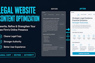 professionally rewrite and optimize legal website content for maximum authority