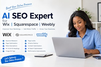 ai SEO expert for wix squarespace weebly optimization