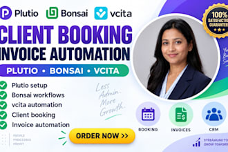 setup plutio bonsai vcita client booking invoice onboarding automation