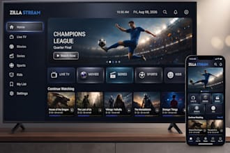 ios iptv app branding with premium ui, vpn integration and admin panel