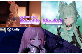 make custom avatars for vrchat using booth assets