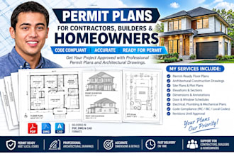 create permit plans for contractors, builders, and homeowners