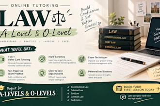 tutor you and help you to prepare for gcse or alvls law