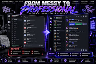 build a custom professional discord server for your community