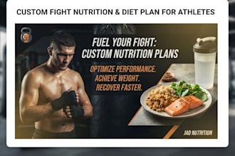 design a custom fight nutrition and diet plan for athletes