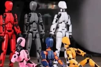 do 3d action figure model, toy, collectible and figurine model for 3d printing