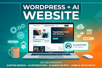 create a wordpress website with ai chatbot and automation integrated