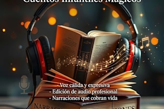 record a professional spanish voice over or audiobook narration