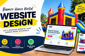 bounce house rental, party rental, rental website, event rental website