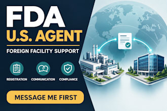 provide fda US agent services for foreign facilities