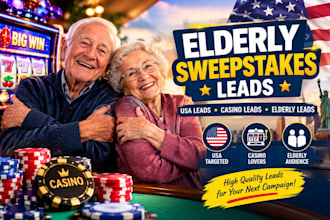 give sweeps leads, senior elderly leads, gambler leads, usa leads