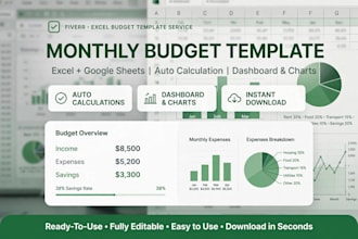 create monthly budget template in excel