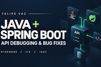 debug and fix java spring boot rest API issues