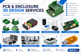 pcb enclosure design electronic housing pcb product casing kicad for 3d printing