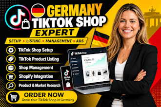 setup germany tiktok shop manage german tiktok shop ads tiktok product listing