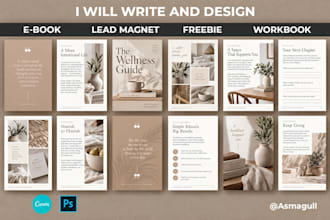 design your lead magnet, ebook, freebie, workbook or pdf documents