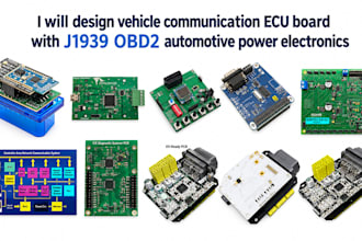 design vehicle communication ecu board j1939 obd2 automotive power electronic