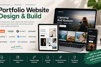 build duda cargo format showit pixiest smugmug zenfolio portfolio website