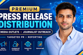 premium press release distribution to media outlets with journalist outreach pro