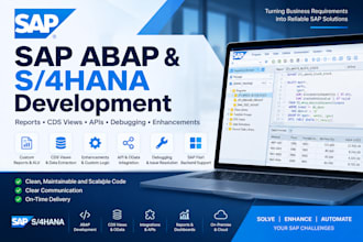 develop and troubleshoot sap abap and s4hana solutions