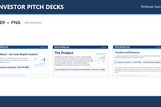 build your investor pitch deck and check the numbers