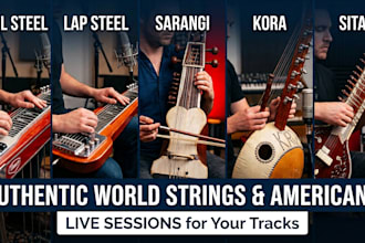 record live banjo, mandolin, erhu, ukulele, dobro, or world strings