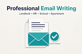 write a formal email or complaint letter for landlord, HR, or school
