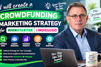 create a crowdfunding marketing strategy for kickstarter indiegogo